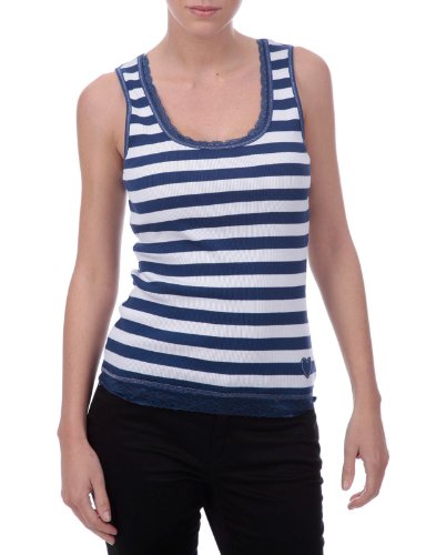 Morgan T-shirt - femme - Indigo / blanc - M