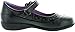 School Rider Girls Nicki-712E Flower Decor Velcro Strap School Uniform Shoes