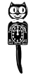 Kit-Cat Wall Clock, Black