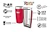 Healthy Human Stainless Steel Tumbler with Straw & Lid | Splash Proof Insulated Travel Cup | Eco-Friendly Coffee Tumblers | Water Cups with Straws Cleaner and Splash Proof Lids (20oz, Red Hot)