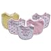 Luvable Friends 5 Pack Safari Bibs Collection, Pink
