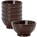 Now Designs Set of 6 Ice Cream Bowls, Chocolate