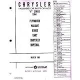 1964 MOPAR CHRYSLER DODGE DESOTO PLYMOUTH Parts Book by Mopar