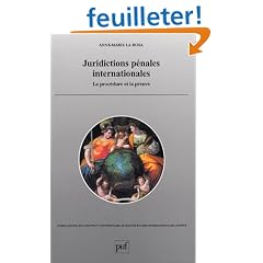 Juridictions p�nales internationales : La Proc�dure et la preuve