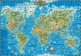 Produkt-Bild: Die Welt. Karte f&uuml;r Kinder. Poster