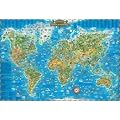 Die Welt. Karte f�r Kinder. Poster