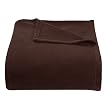 BLANKET MICROFLEECE CHOC BR - Full/Queen