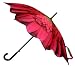 Pink Gerbera Daisy Flower Umbrella - Full Size Stick Art Umbrella with Automatic Push Button Opening, Great Gift Idea