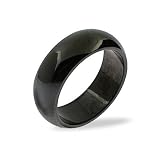 Eve's Addiction Black Plate Stainless Steel Engravable Band