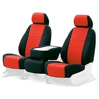 Coverking Custom-Fit Front Bucket Seat Cover - Neoprene Fabric, Red