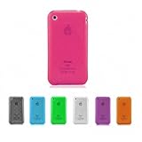PINK Apple iPhone 3G 3Gs 8GB 16GB 32GB BUBBLE Transparent Jelly Silicone Sk ....