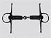 Sporting Goods : Full Cheek Rubber Mouth Snaffle Bit 5.25"