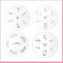 Konad Stamping Nail Art 4x Image Plate M-56+m41+m25+m36 for stamping nail art