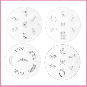 Konad Stamping Nail Art 4x Image Plate M-56+m41+m25+m36 for stamping nail art