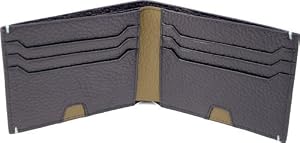 Verona Billfold Wallet, Black/Olive, 4.5 x 3.25"