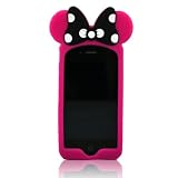 I Need (TM) New Polka Dot Flex Soft Silicone Gel Case Cover Protector Shell Compatible For Apple Iphone 4S/4G/4 (HOT PINK)