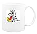 Mug with licking, dog, spotted, dish, dalmatian