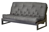 Big Tree Furniture Full Size Futon Mattress Only, Black