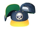 Buffalo Sabres Blue/Yellow Two Tone Snapback Adjustable Plastic Snap Back Hat / Cap