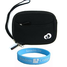 Black Mini Glove for Flip Mino HD Camcorder Neoprene Carrying Case flip camera mino hd case + Screen Protector Kit