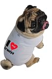 Ruff Ruff and Meow Dog Tank Top, I Love My Grandpa, White, Medium