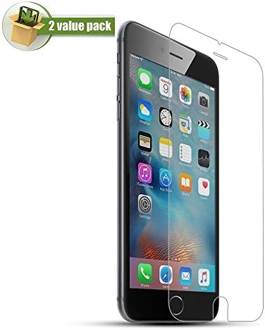 iphone 6 Plus/6S Plus Tempered glass screen protector, Morous (TM) 0.3mm Screen Coating Work with iphone 6 Plus and iphone 6S Plus [2-year- Warranty, 2Pack]