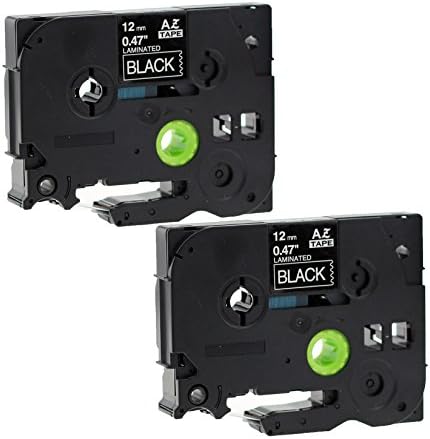 Generic Replacement Label Tape Compatible with Brother TZ335 Tze335 Pack of 2