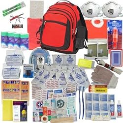 Deluxe 2-Person by SurvivalKitsOnline Perfect Survival Kit for Emergency Disaster Preparedness for Earthquake, Hurricane, Fire, Evacuations, Auto, Home and Family