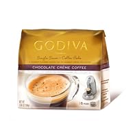 Godiva Chocolate Creme Single-Serve Coffee Pods, 16 Count, 3.66 Ounce Bags (Pack of 3)