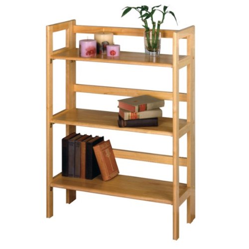 Winsome Furniture Shelf, 3-Tier, Foldable, Stackable, Kd