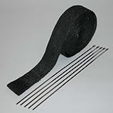 Black Fiberglass Header Wrap 50 Feet 2 inches wide