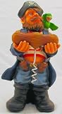 Caribbean Pirate Wine Opener Corkscrew and Holder Stand