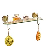 Rozin ヒスイ ガラス バスルーム棚 浴室 トイレ お風呂 用品 ホルダー ラック タオル ラック