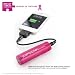 Veho  Pebble Smartstick Emergency 2200mAh Portable Battery Pink Breast Cancer Campaign Charity Contribution Edition
