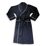 Hanes Classics - Mens Waffle Weave Robe, Navy (Size onesize)