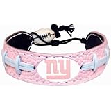 New York Giants Pink NFL Football Bracelet