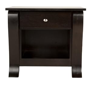 Kidz Decoeur Augusta 1 Drawer Night Table, Espresso