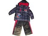 Disney Cars Lightning McQueen Toddler Winter Coat with Suspender Style Snowpants