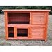 4 FT DOUBLE WOODEN HUTCH