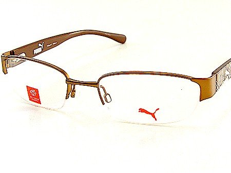 Buy New PUMA PU 15209 PU15209 Copper/Chocolate BR Optical Eyeglasses Size: 51-19-135