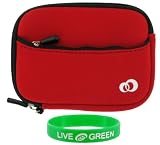 Neoprene Sleeve (Spicy Red) Case for Western Digital WD Elements SE 1 TB Portable Hard Drive WDBABV0010BBK-NESN Midnight Black
