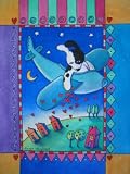 Airplane Dog by Karen Anagnost-Gallery Wrapped, Stretched Canvas Oil Painting-Size 12x16