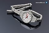 Mondaine Ladies Mikro B - White Dial - Stainless Steel Bracelet