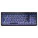 Keysonic KSK-6001UELX Compact Gaming Keyboard with Blue Backlight