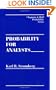 Probability for Analysts (Chapman & Hall/CRC Probability Series)