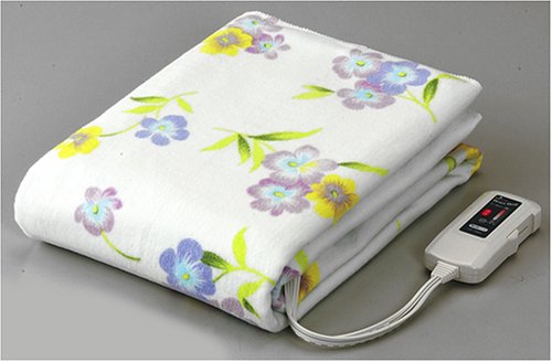 イチカワ 電気敷毛布 シングル 花柄 CS-M505