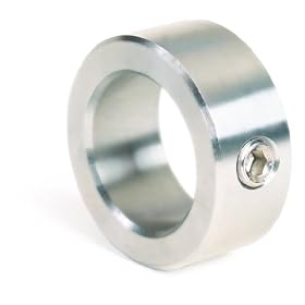 Climax Part CRC-025-S, T316 Stainless Steel Set Screw Collar, 1/4 inches bore, 1/2 inches OD, 5/16 inches Width, 10-32 x 1/8 "Screw