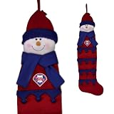 Pack of 2 MLB Boston Red Sox 51" Snowman Christmas Card Holders