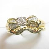 14K Diamond Wedding Set