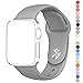 Apple Watch Series 1 Series 2 Band, HuanlongTM New Soft Silicone Sport Style Replacement Iwatch Strap for Apple Wrist Watch (Concrete 42mm M/L)